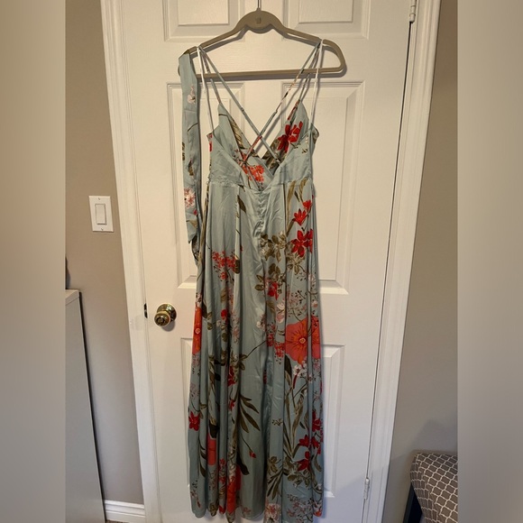 Lulus Flora Satin Print Dress - Picture 7 of 7